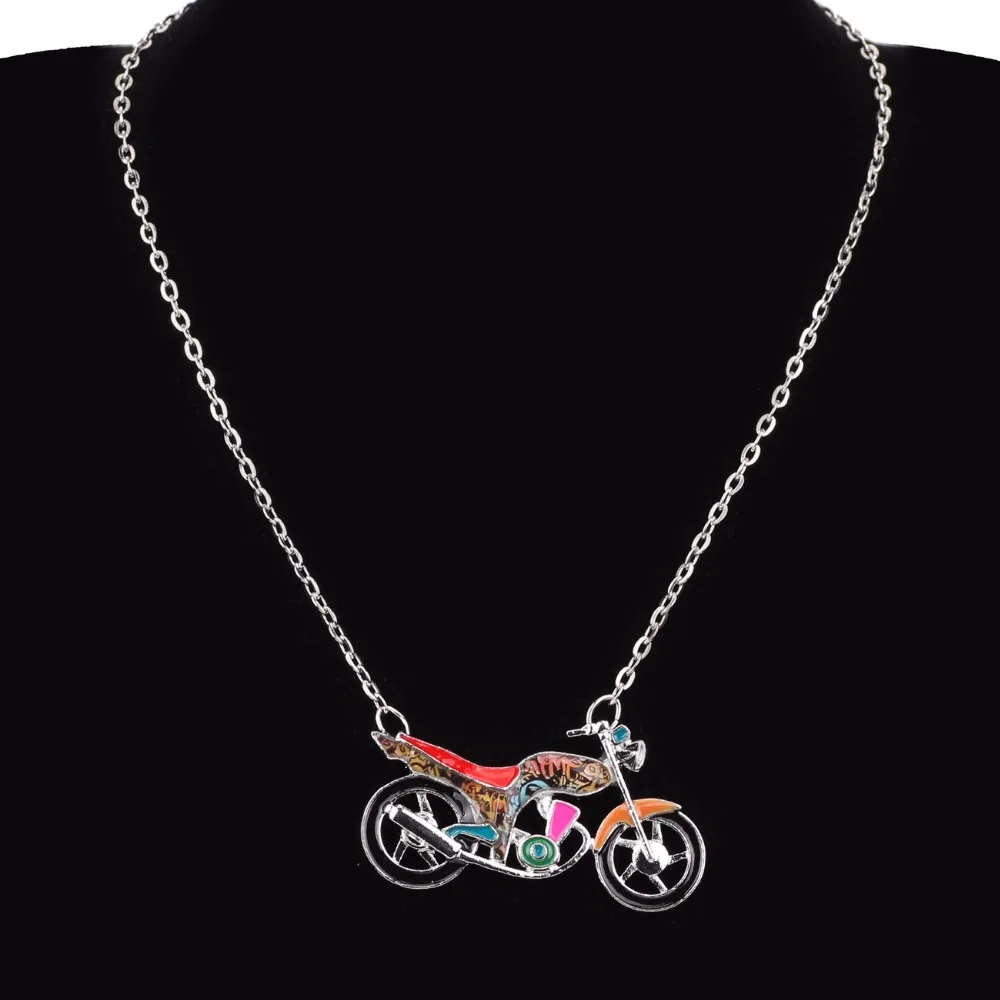 Массивное эмалированное ожерелье WEVENI из сплава для мотоцикла подвески чокер