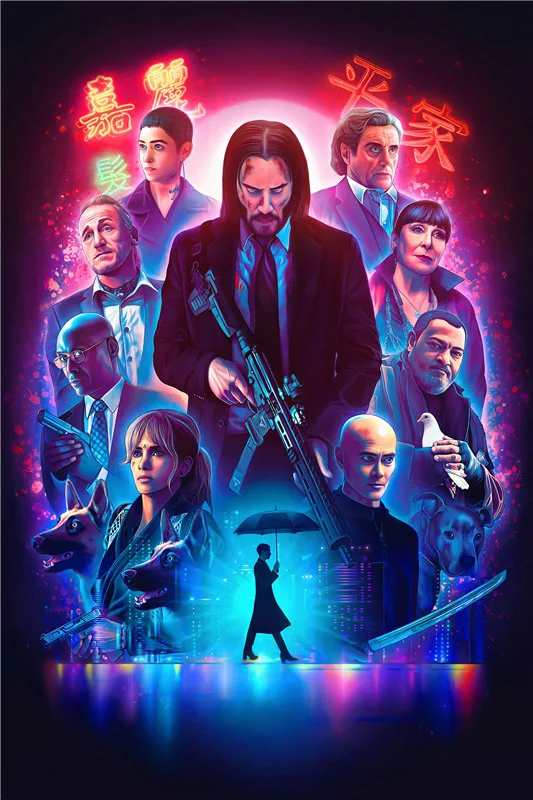 YS718(No Frame) John Wick Chapter 3, постеры и принты для фильмов, декоративные настенные художественные картины для гостиной, домашний декор - Цвет: YS718(No Frame)