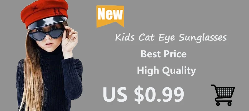 HJYBBSN Kinder Zonnebril кошачий глаз детские солнцезащитные очки круглая красочная оправа радужные зеркальные солнцезащитные очки для мальчиков и девочек Oculos de sol