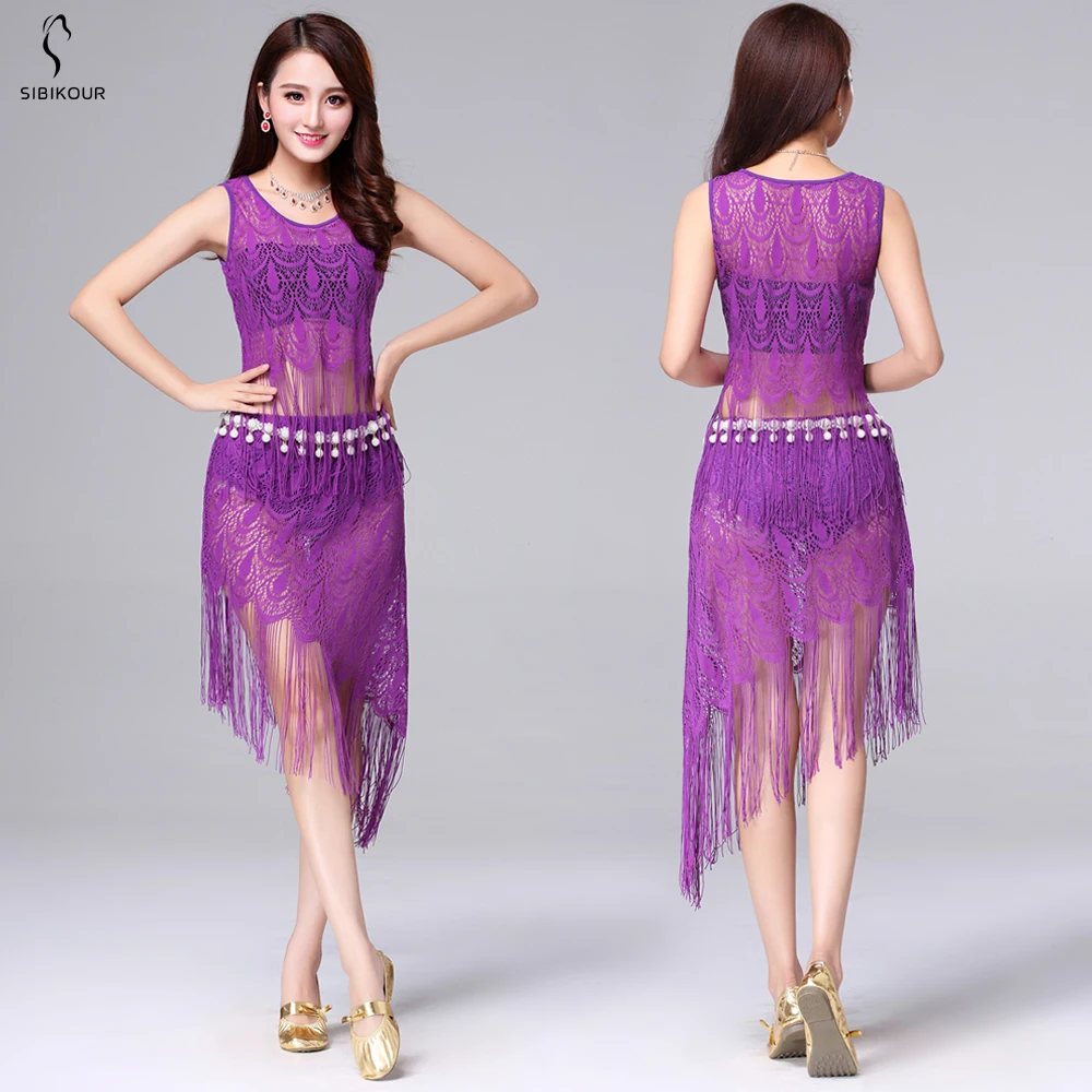 Костюмы для танца живота Болливуд Восточный танец одежда кружевное платье