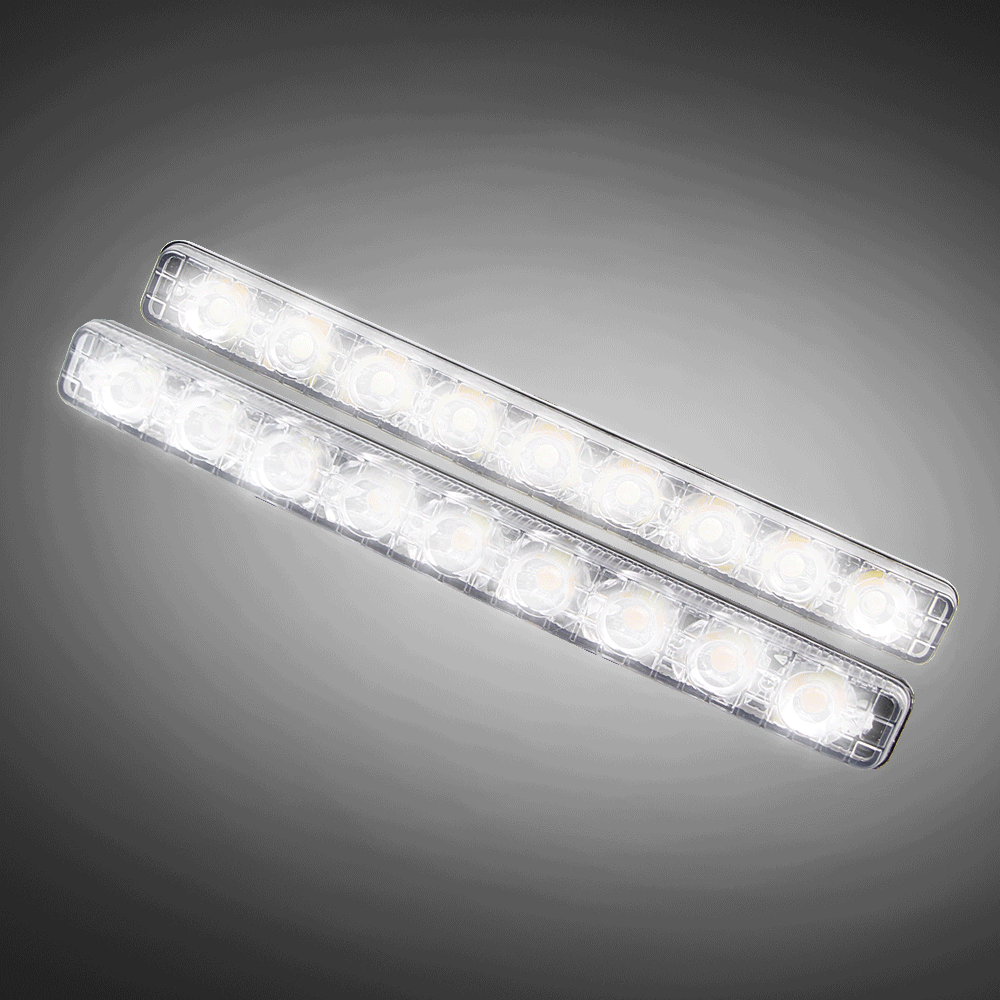 18 Вт/комплект Автомобильный 9LED дневной ходовой светильник двойной цвет передний противотуманный светильник белый указатель поворота светильник s Желтый для всех автомобилей внедорожный 3 режима