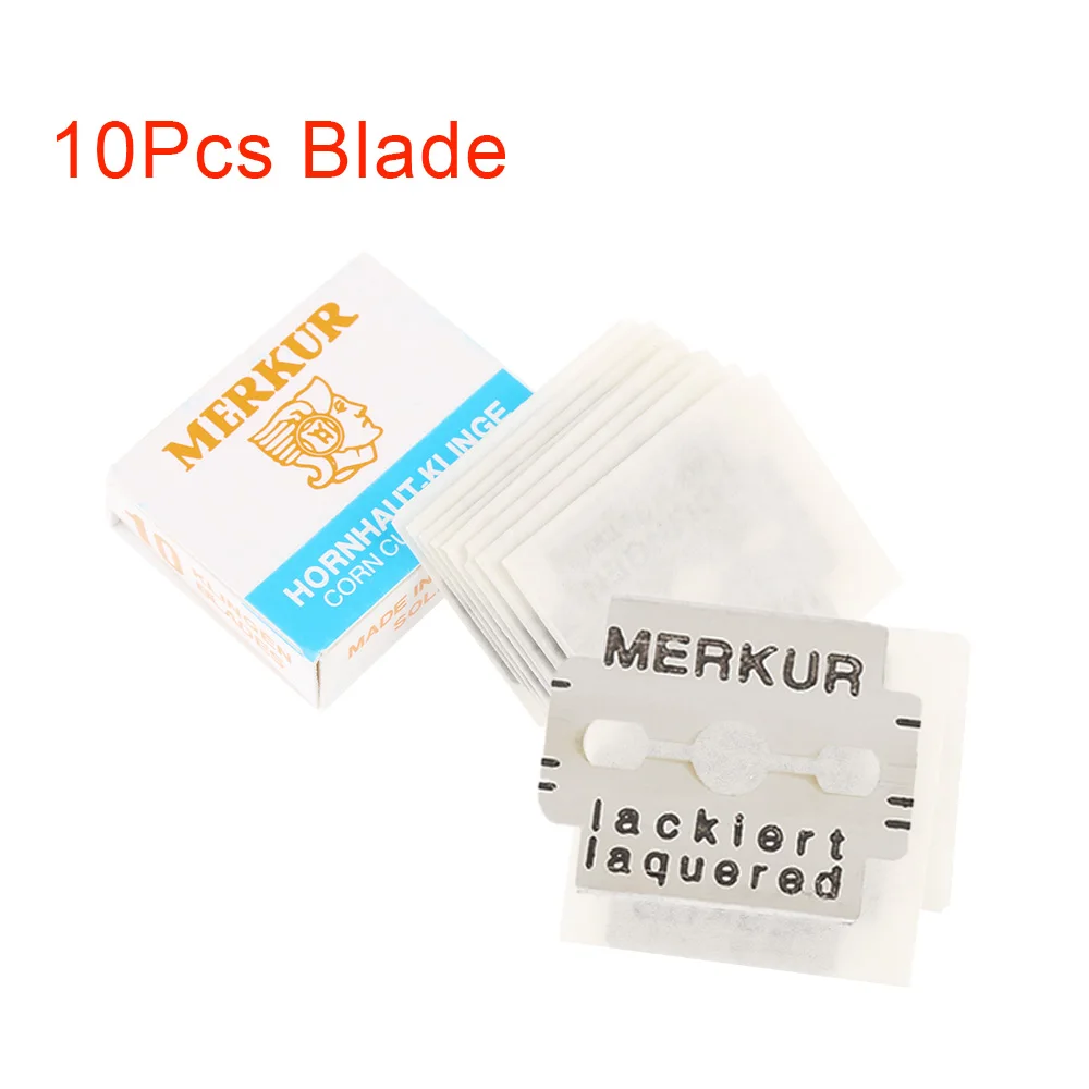 10Pcs Blade 1 шт. высокое качество, инструменты для педикюра из нержавеющей стали, жесткий инструмент для удаления омертвевшей кожи, резак для бритвы, триммер для педикюра, нож для ухода за ногами - Цвет: 10Pcs Blade
