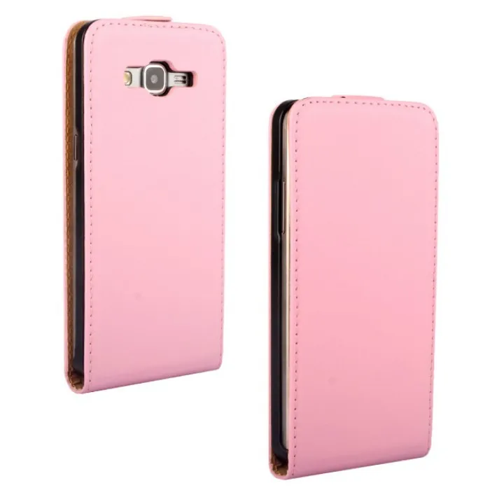 Высококачественный розовый Вертикальный чехол книжка из натуральной кожи для