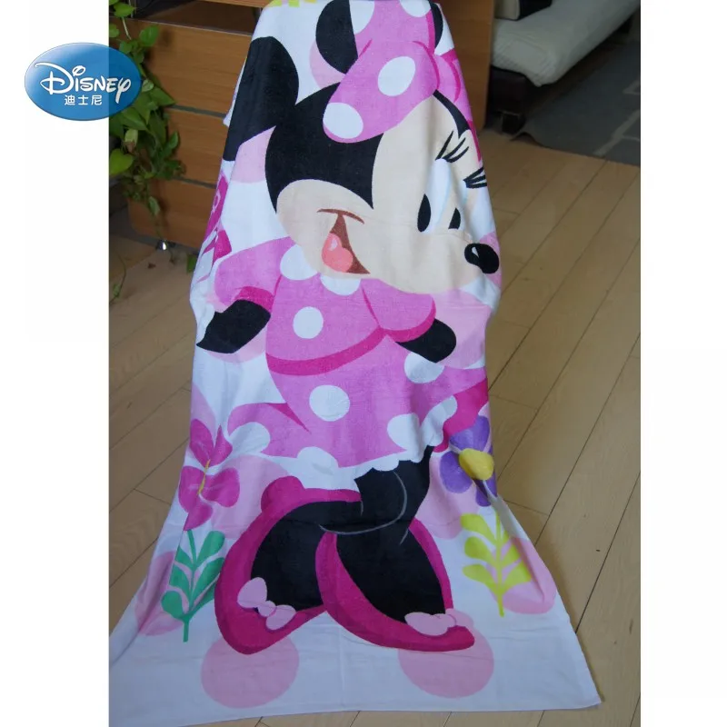 Disney Minnie Mouse супер мягкое и Впитывающее детское банное полотенце мочалка набор