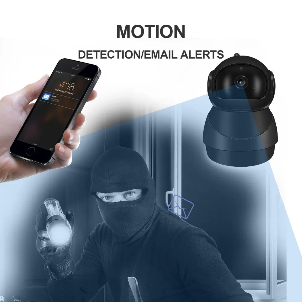 JOOAN 1080P Wifi Wireless IP Camera Security Home Network Video Surveillance IRCut Mini Pet Indoor Baby Monitor | Безопасность и