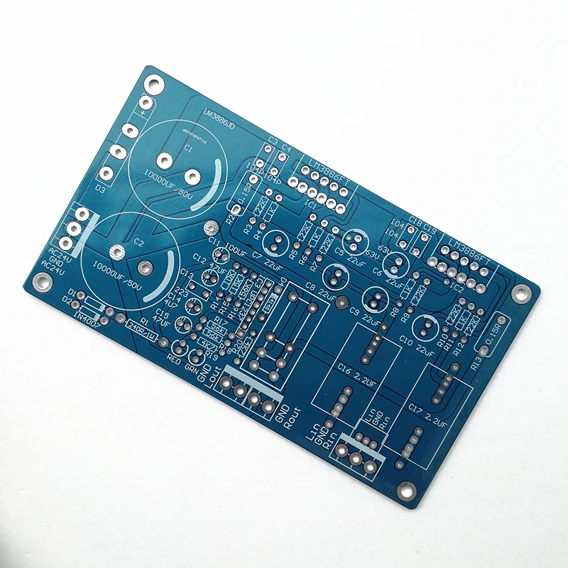 1 шт 68 Вт * 2 LM3886 усилительная плата PCB с Динамик защита для меломана &quotсделай