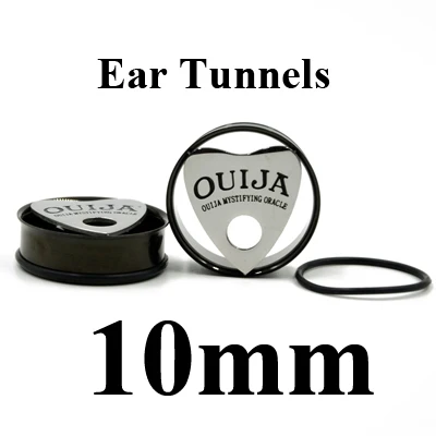 Ear Tunnel 10mm Нержавеющая сталь Ouija доска Уха Туннель Вилки Gauge Эспандеры ушной Конус Носилки Пирсинг ювелирные изделия кулон ожерелье Подарки - Окраска металла: Ear Tunnel 10mm
