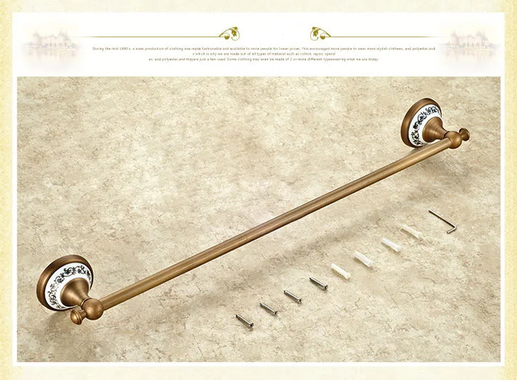 Вешалка для полотенец из твердой латуни и керамики высокое качество винтажный