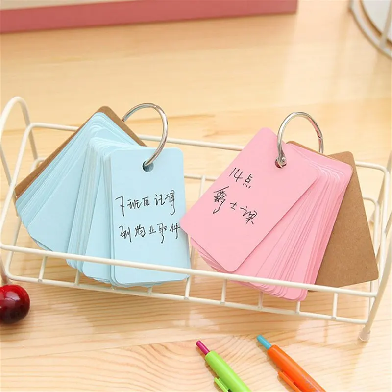 100 блокнот со словами учебная карта портативная свободная бумага для заметок