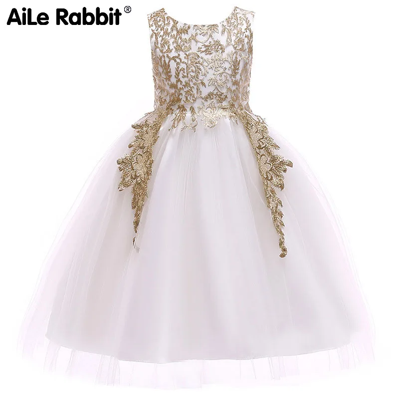 AiLe Rabbit Cross-border 2019 children clothing in the New Year Christmas dress girls princess kids | Детская одежда и обувь