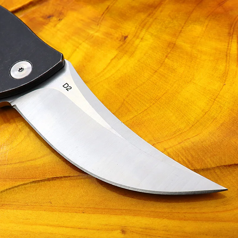 Открытый karambit D2 стальной тактический складной нож из нержавеющей стали ручка для