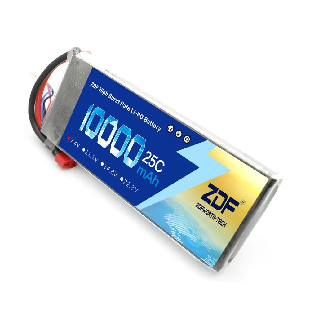 2019 ZDF Power Li-polymer Lipo Battery 2S 7.4V 10000mah 25C Max 50C For Helicopter RC Model Quadcopter Airplane Drone | Игрушки и хобби