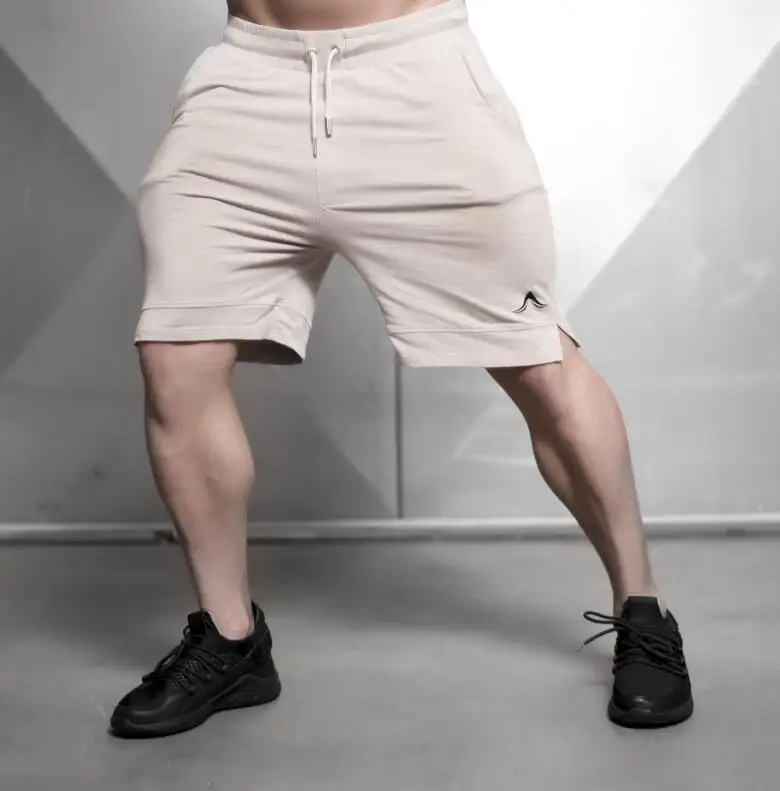2019 летние мужские Брендовые спортивные для бега шорты похудения черные короткие