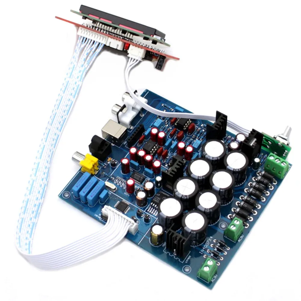 Цап PCM1794 + AK4118 AD827 LCD USB DAC soft control Decoder Board YJ00120 | Электроника