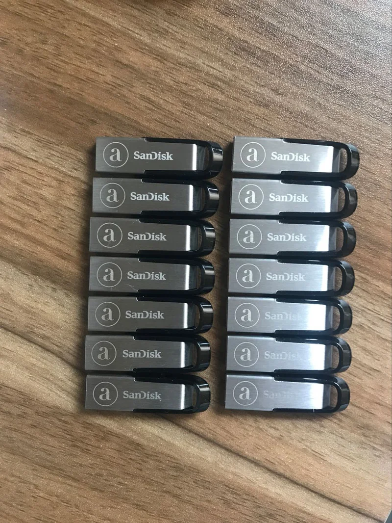 Sandisk флешка флешки usb флешка USB флэш 16 ГБ 32 64 128 256 Подлинная Ultra Flair USB 3,0 Металл DJ OTG Тип C DIY логотип диск на ключе флешки