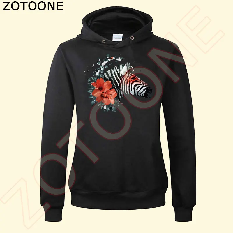 ZOTOONE Watercolor Flower Zebra Iron on Patches for Clothes Iron-on Transfers Heat A-level Washable Stickers Appliques C | Дом и сад