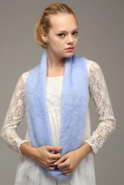 Женский шарф из кашемира теплый натурального меха норки FP862 2019|fur pashmina|cashmere scarffashion