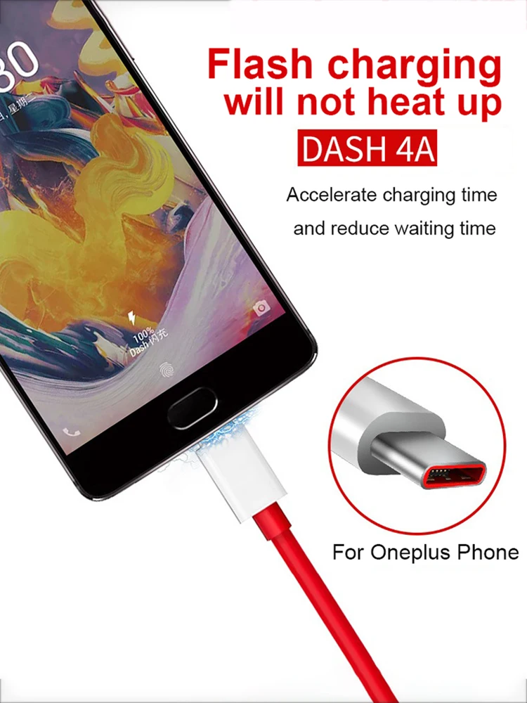Тире Кабель Usb 3 1 Type C кабель 4A быстрое зарядное устройство дата для Oneplus 7pro Android