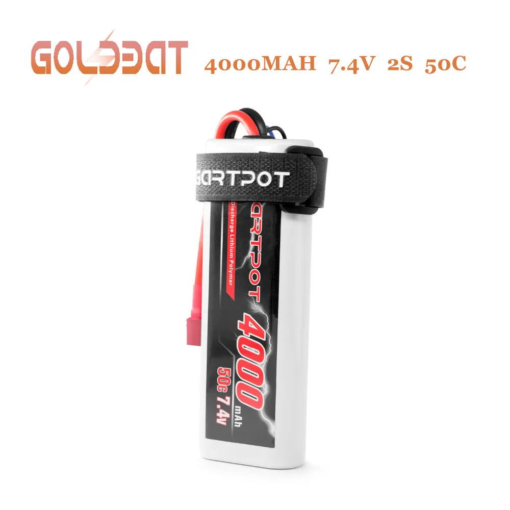 Аккумулятор GOLDBAT lipo 7 4 В 11 1 14 8 в 50C 100C 1300 мАч 1500 4000 5000 5200 6200 для pfv RC CAR Helicopter