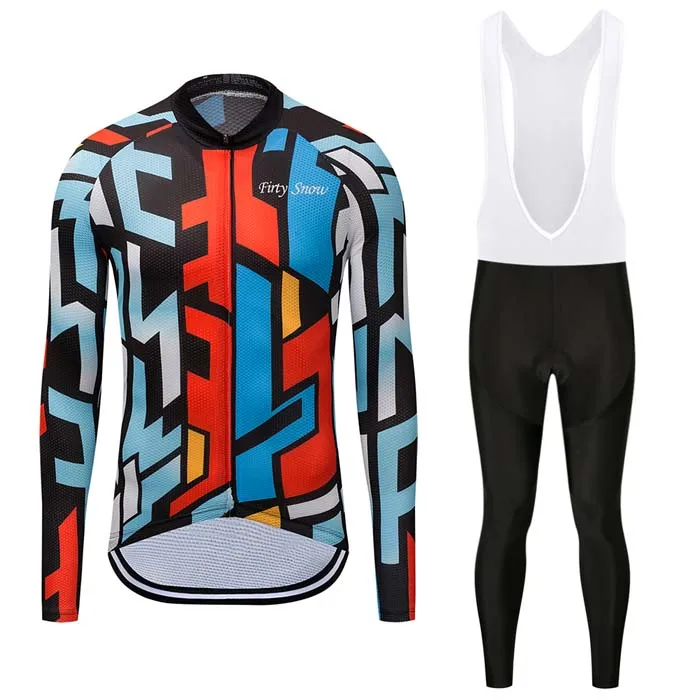 jersey and pants Комплект из Джерси для велоспорта, Мужская Зимняя Теплая Флисовая одежда для велоспорта, одежда для горного велосипеда, костюм для триатлона, спортивная одежда, облегающий костюм - Цвет: jersey and pants
