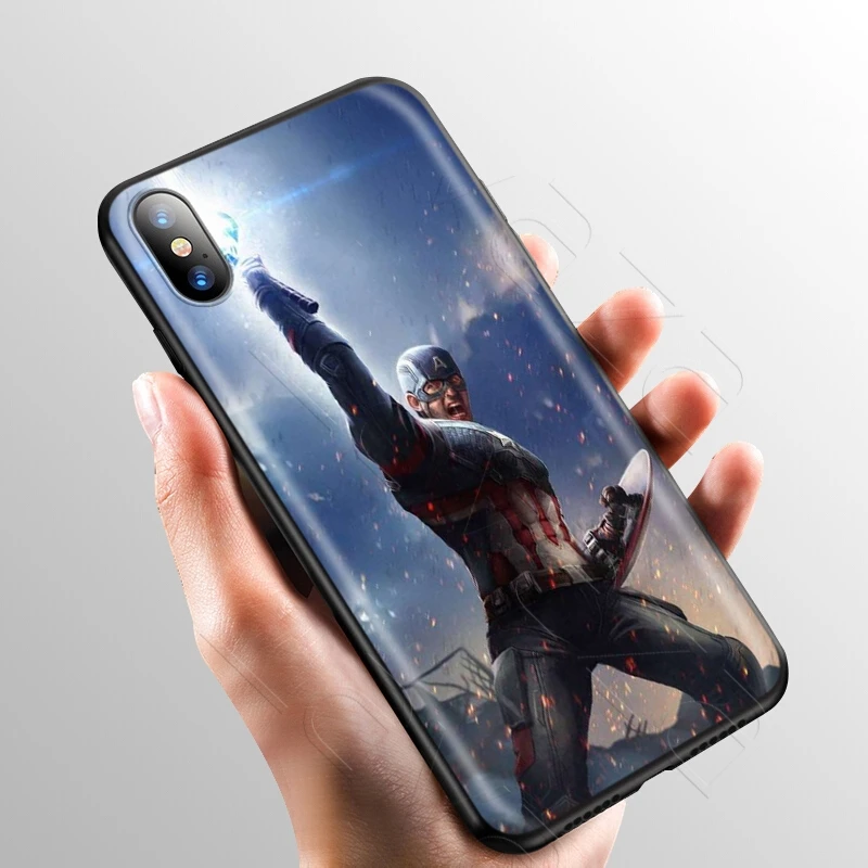 5 Чехол Lavaza Marvel Человек-паук Капитан Америка для iPhone 11 Pro XS Max XR X 8 7 6 6S Plus 5 5S se - Цвет: 5