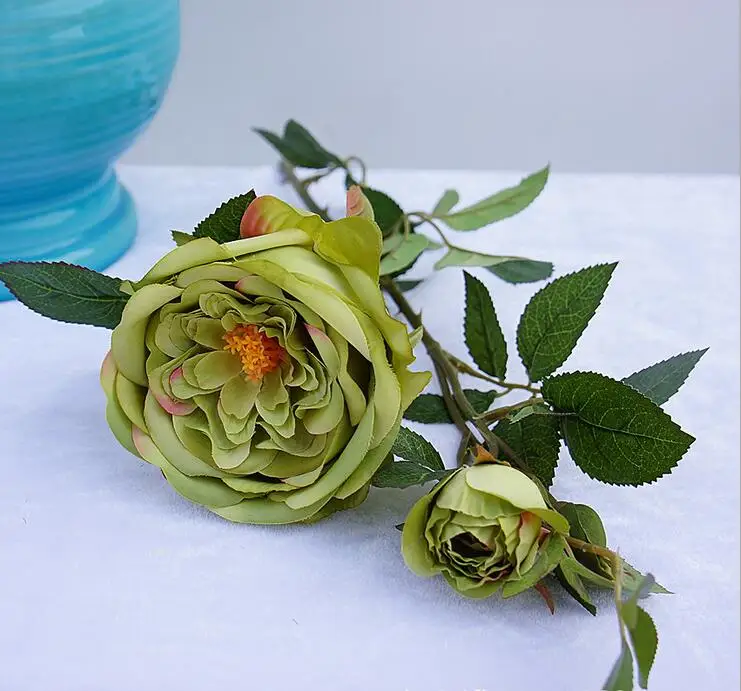 Длинные 71 см качественные настоящие сенсорные цветы белые/розовые/фиолетовые