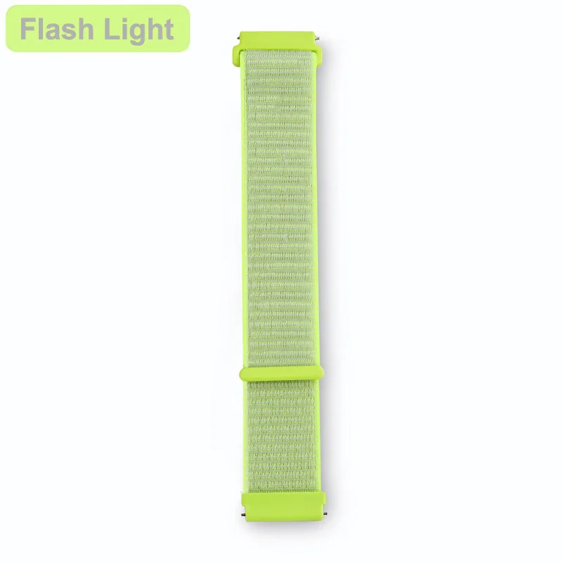 Flash Light Garmin 20 мм нейлоновый ремешок для часов Vivoactive 3 ремешок на липучке для Garmin Vivoactive3/Vivomove HR/Forerunner 645 умный браслет на запястье - Цвет: Flash Light