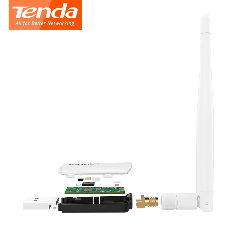 Сетевая карта Tenda U1 usb wi fi 300 Мбит/с Utral Fast mini 2 4 ГГц антенна 802.11b/g/n беспроводной