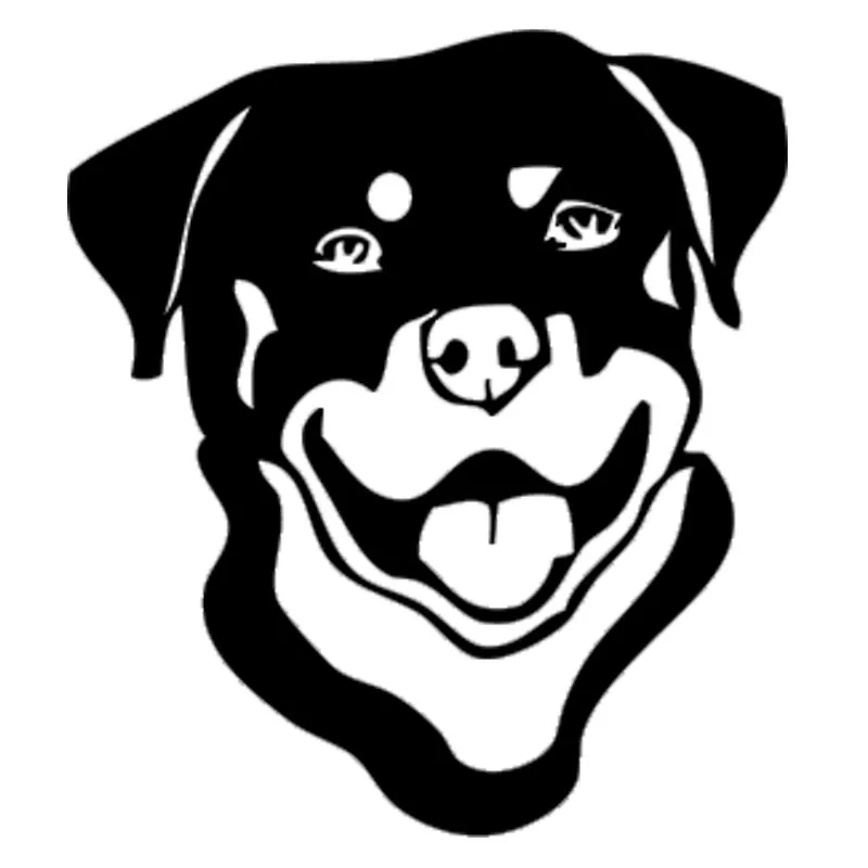 

13,4*15 см Rottweiler автомобильные наклейки с собаками мультяшная Красивая Водонепроницаемая виниловая наклейка автостайлинг аксессуары