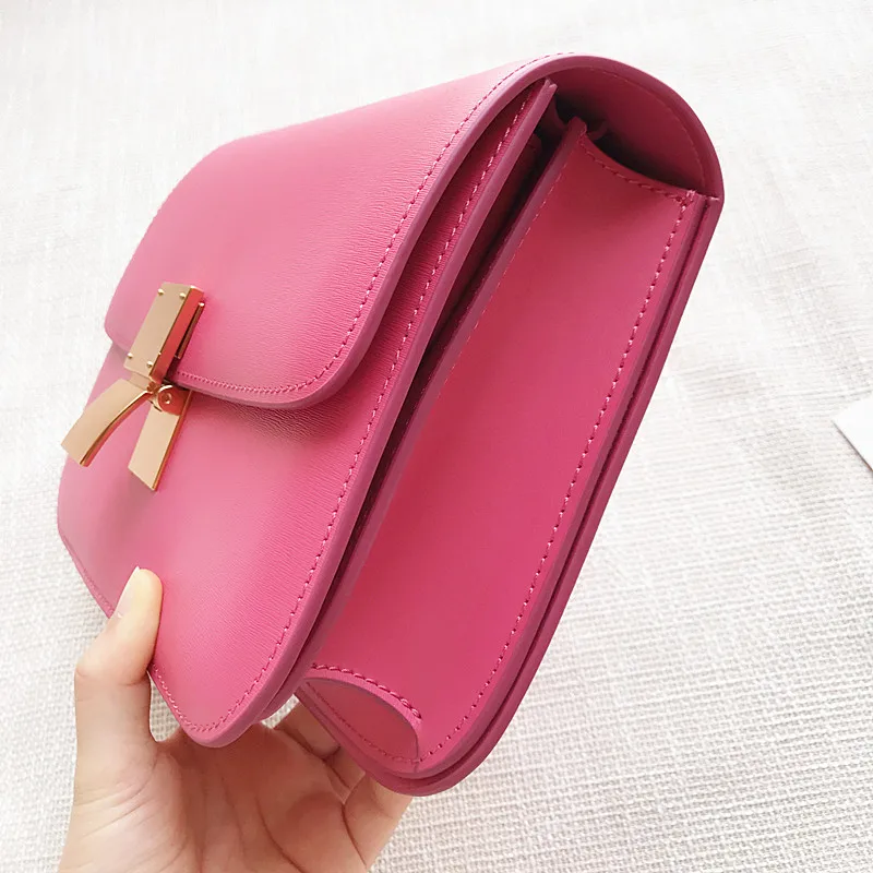 Bags for Women Tofu Wrapped Hand Rubbing Cow Skin Box Retro Small Square Bag Single Shoulder Oblique Bag Girl