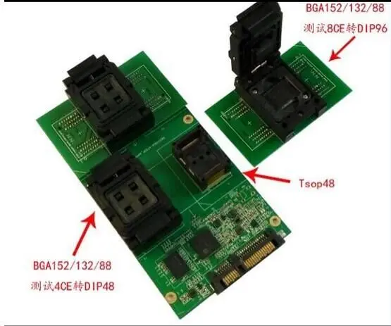 BGA132/BGA152 тестовая розетка для DIP96 адаптер SSD 8CE раскладушка гнездо BGA152 флэш память