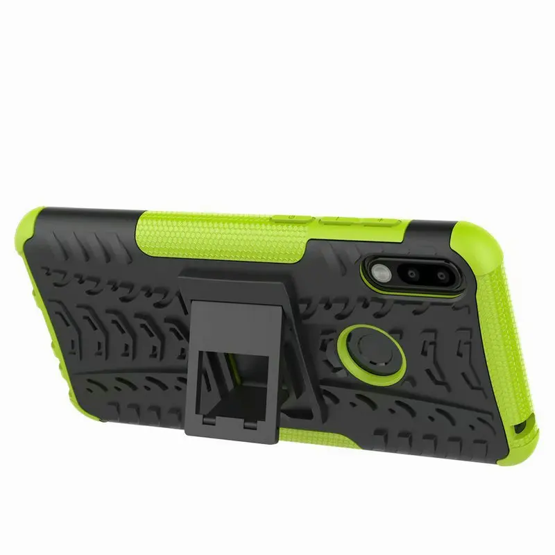 ZB631KL TPU + PC 2 in 1 Shock-Proof Rugged Armor Case For Asus Zenfone Max Pro (M2) Phone 360 Kickstand Cover ZB633KL |