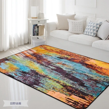 Carpet5 Абстрактные красочные художественные коврики для гостиной, спальни, ковер в скандинавском стиле, диван, журнальный столик, для кабинета, нескользящий мягкий напольный коврик - Цвет: Carpet5