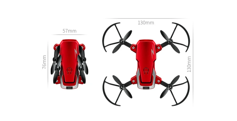 Складной мини Дрон с Wi Fi FPV RC удерживающий высоту один ключ снимается на 360