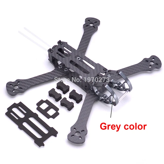 Grey Aluminum Петух 230 225 мм " FPV гоночный Дрон Квадрокоптер рамка 5 дюймов FPV рама для фристайла Хамелеон петух 230 мм - Цвет: Grey Aluminum