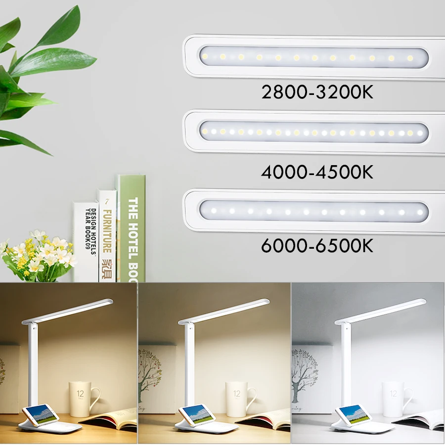USB Перезаряжаемый стол/настольная лампа сенсорный переключатель