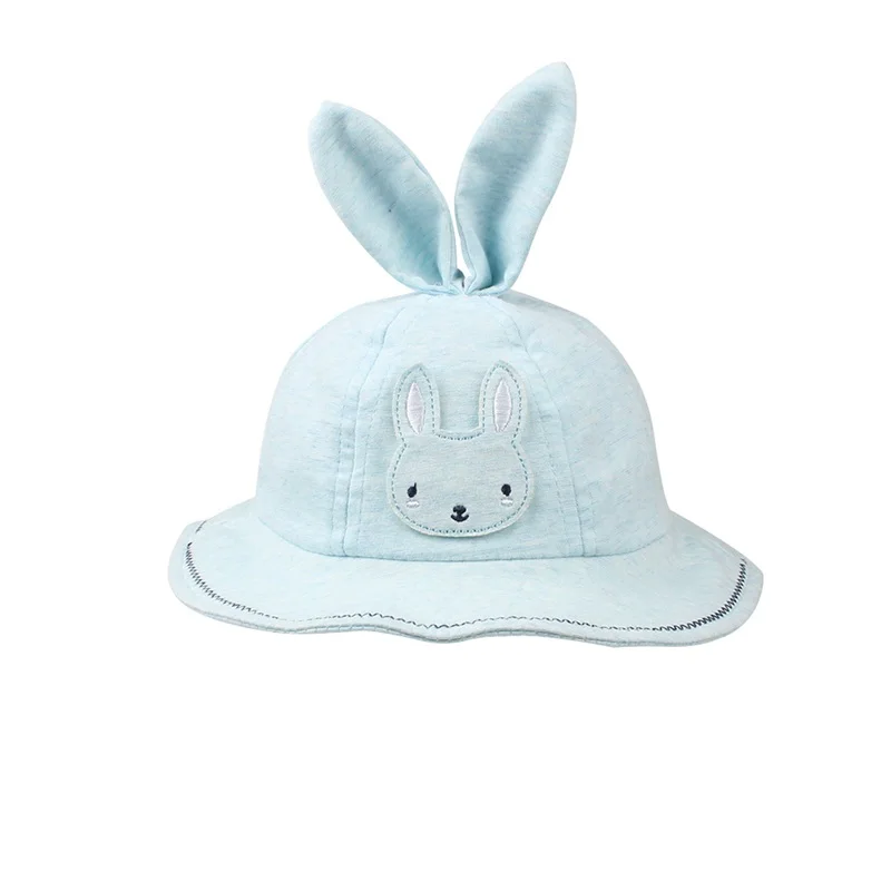 Cute Rabbit Baby Hat For Girls Cotton Panama With Ears Cartoon Sun Cap Autumn Clothings | Детская одежда и обувь