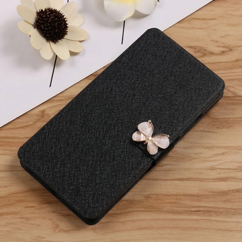 Чехол-книжка с шелковым бумажником чехол Fundas для samsung Galaxy A3 A5 A7 J3 J5 J7 Pro A520 J330 J730 роскошный стенд кожаный чехол для телефона - Цвет: black with Butterfly