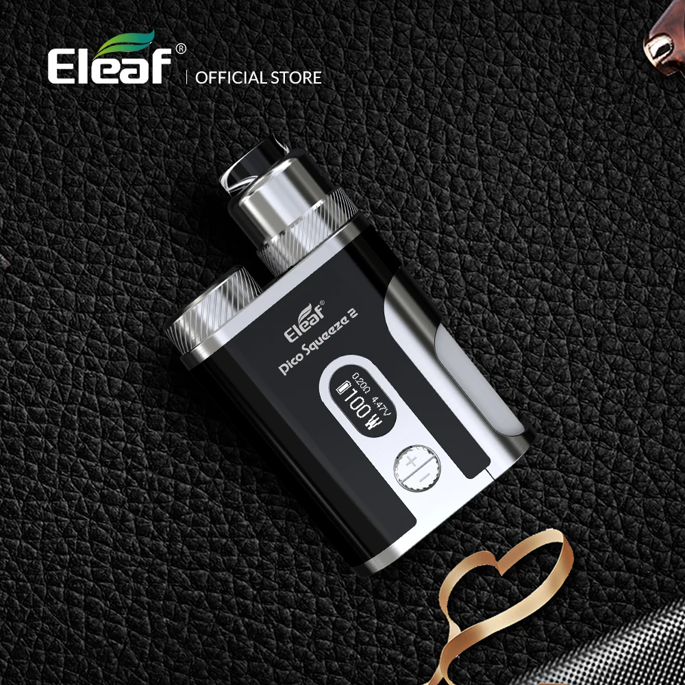 Большая распродажа оригинальный набор Eleaf Pico Squeeze 2 с коралловым атомайзером 100 Вт