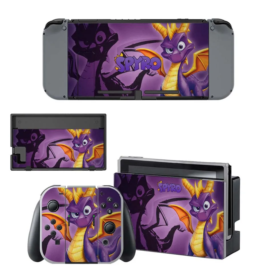 YSNS1665 Виниловые шкуры, сменные наклейки Spyro, Набор наклеек для консоли nintendo Switch и контроллера Joy-Con - Цвет: YSNS1665