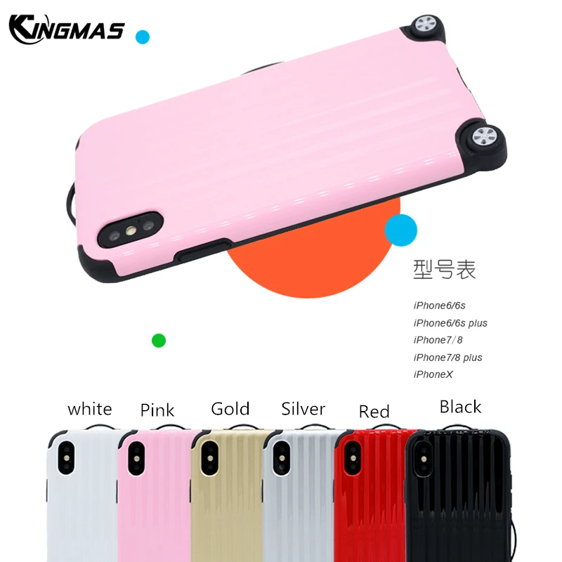 Kingmas Модный чехол для мобильного телефона с рисунком из мультфильма iPhone X 6 6S 7 8 Plus |