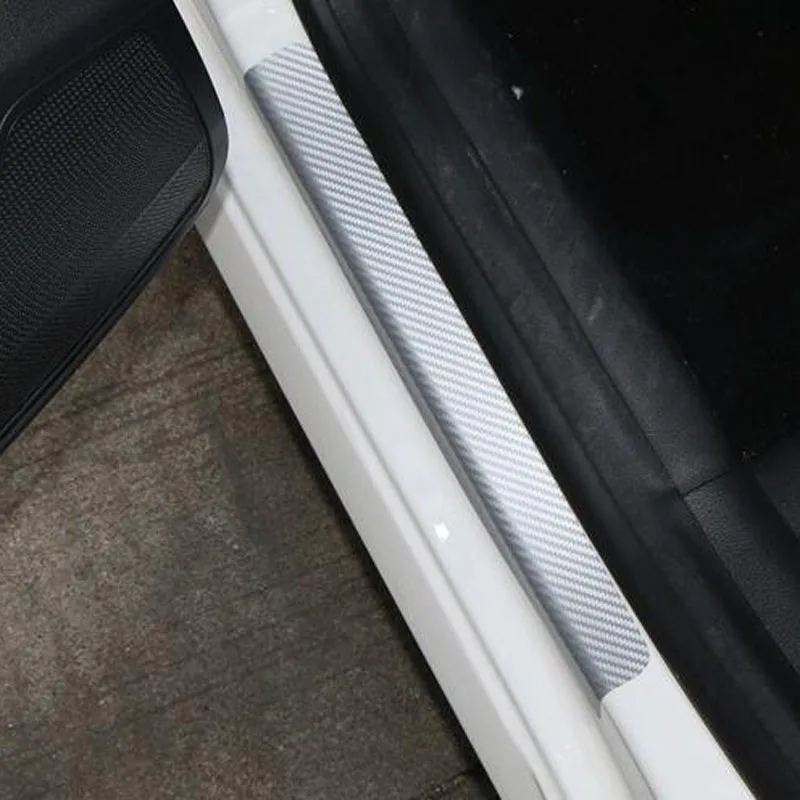 Накладка на пороги автомобиля из углеродного волокна для Volkswagen vw POLO Tiguan Passat Golf Skoda