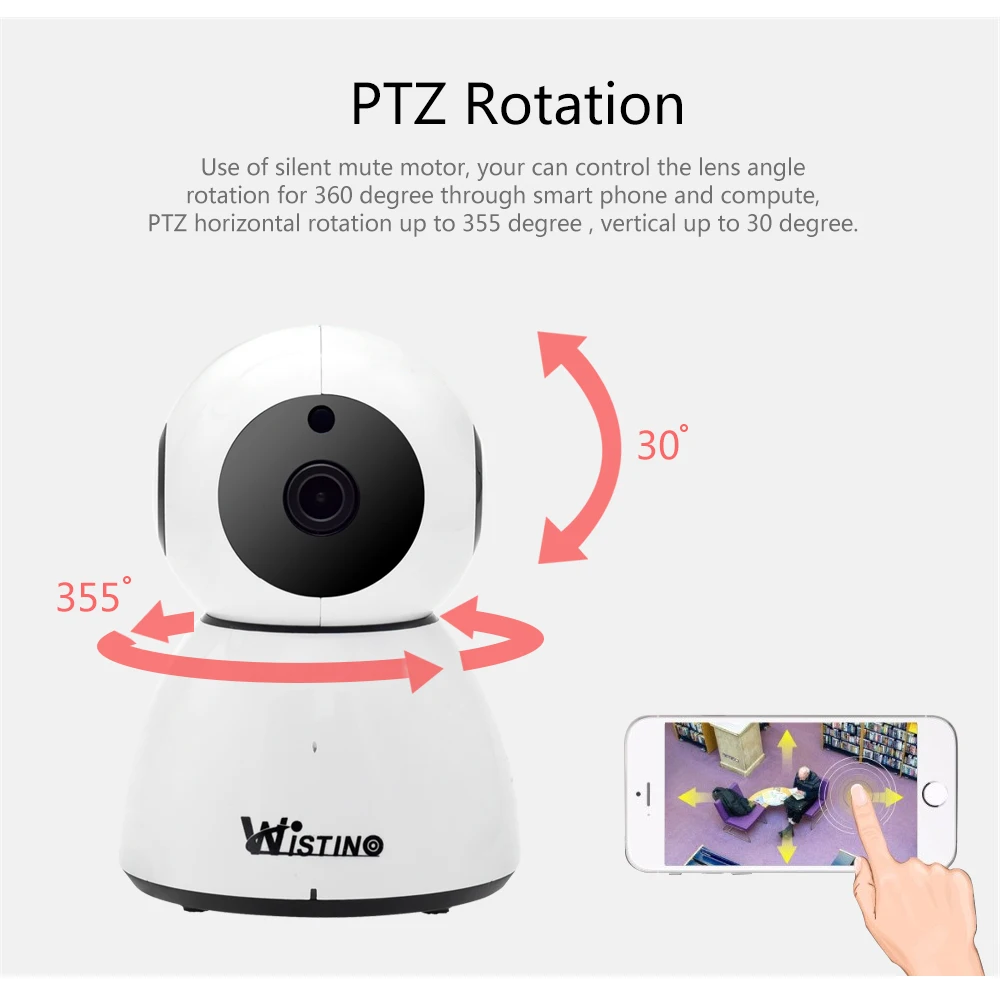 Wistino HD 960P Wireless IP Camera Motion Detection Security Night Vision Smart Home Mini Baby Monitor P2P Audio | Безопасность и