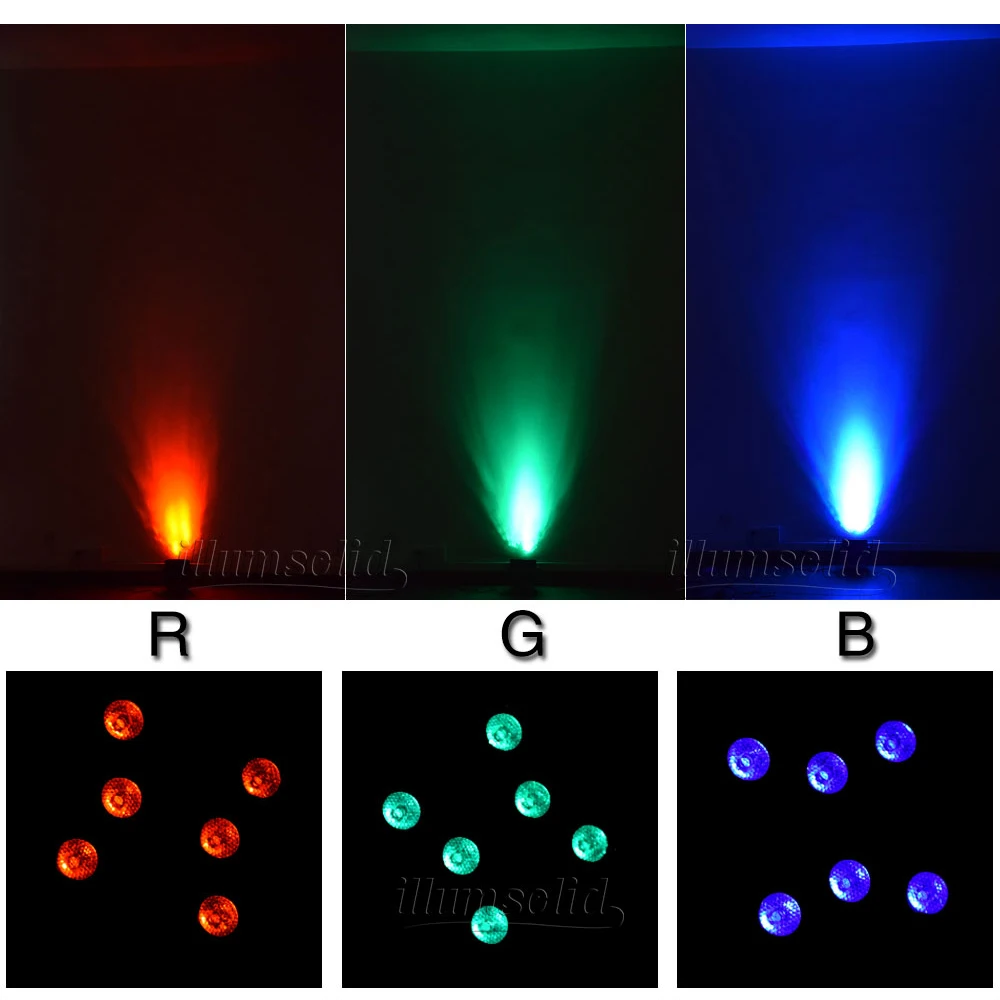 Рабочие харатеристики освещения rgb мини 7 каналов DMX512 Красочные стены мыть для KTV