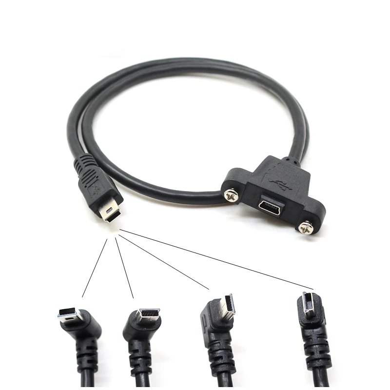 Панельный мини USB удлинитель с винтами 30 см 50 см|Кабели для MP3/MP4-плееров| |