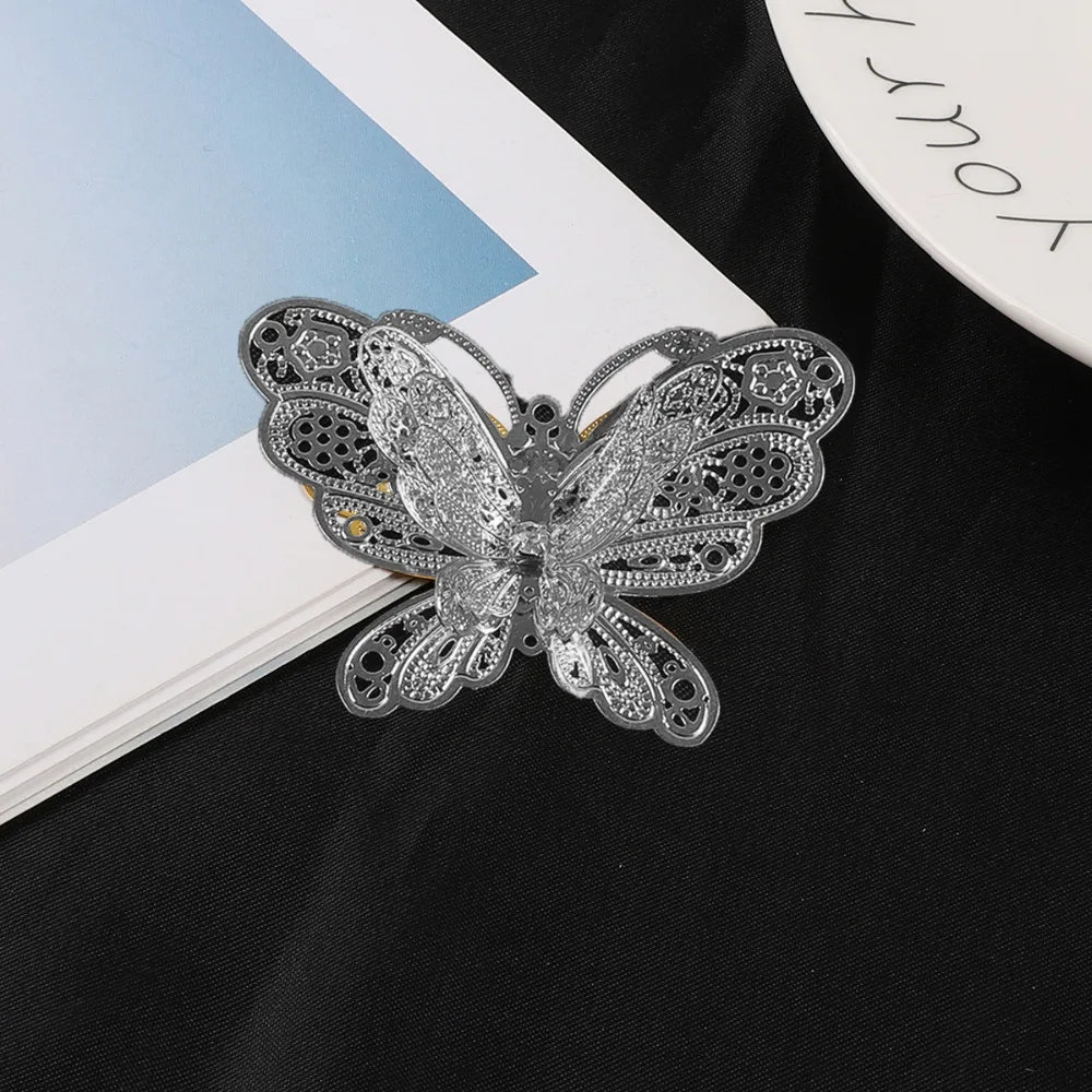 1 шт. позолоченные/покрытые родием железные поделки тон филигранная бабочка