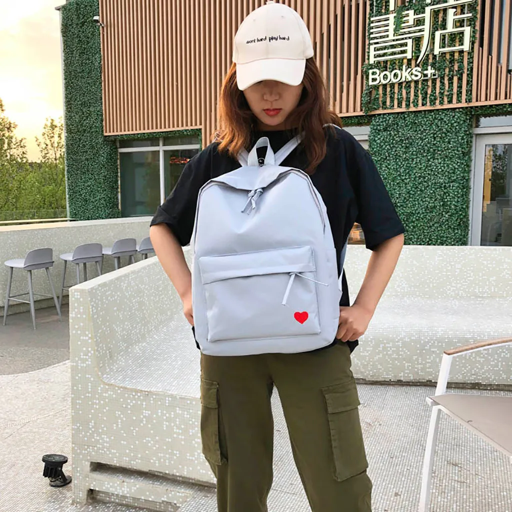 Водонепроницаемый женский рюкзак в японском стиле, однотонные рюкзаки Mochila Feminina Mujer, дорожная сумка для девочек-подростков, школьный ранец 7,2