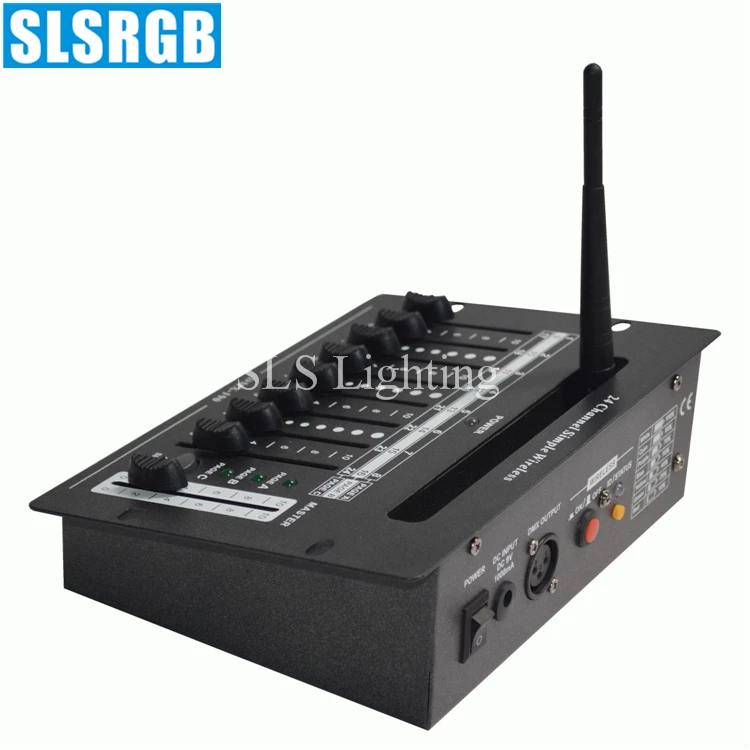 SLS-1346 24CH простой dmx 512 с беспроводной консолью для сцсветильник 24-канальная