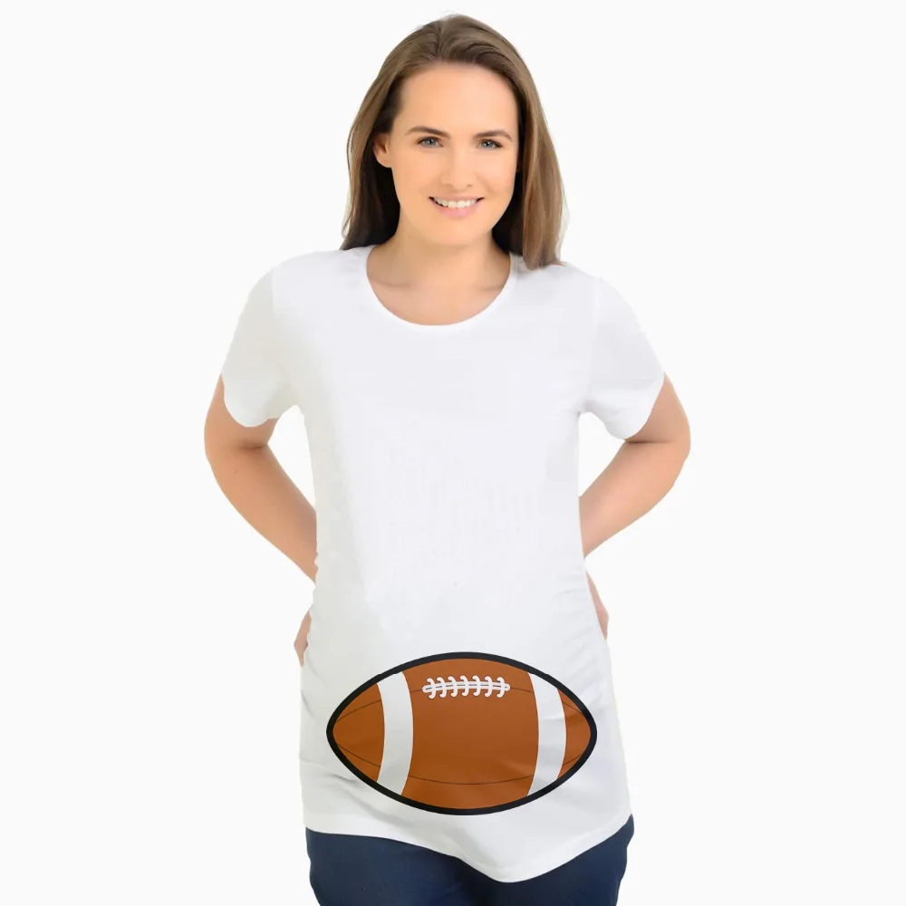 Brand New Rugby print Maternity T-shirts for Pregnant Women Slim Top Pregnancy T Shirts Gravidez Ropa Premama Embarazadas Hot | Мать и