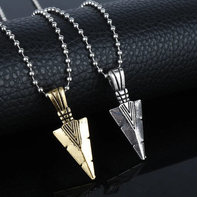 Мужское украшение в стиле хип хоп подвеска виде стрелы Фараона колье|hip hop